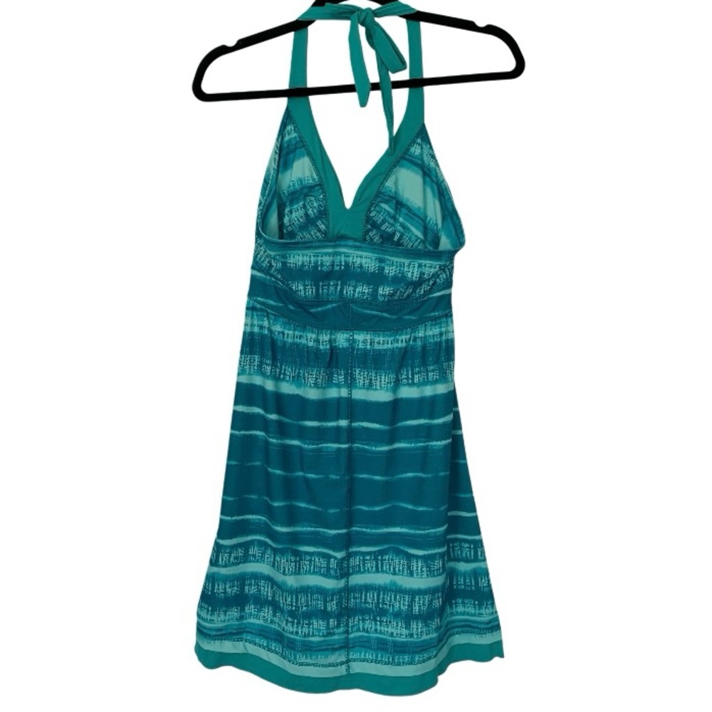 THE NORTH FACE Women’s‘Echo Lake’ Halter Dress UPF 50 Aqua Stripes‎ Beach S/P - Picture 2 of 14